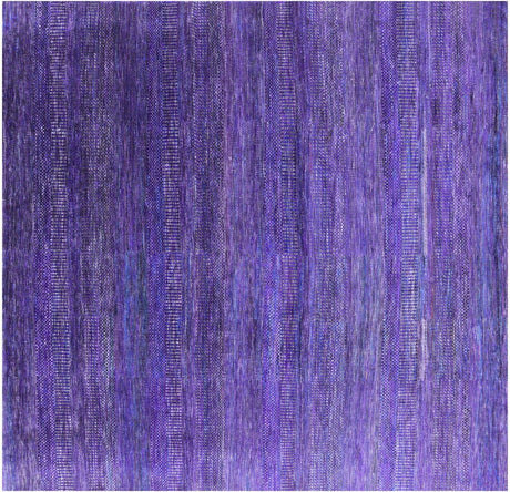 Square Gabbeh Savannah Grass Hand-Knotted Wool & Silk Rug - Manhattan Rugs