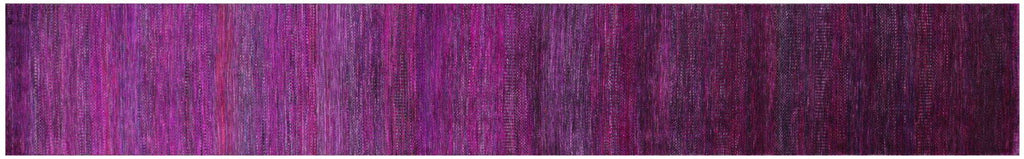 Super Savannah Gabbeh Wool & Silk Hand Knotted Runner Rug - Manhattan Rugs