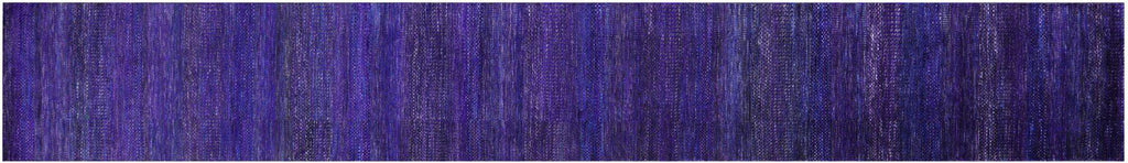 Super Savannah Gabbeh Wool & Silk Hand Knotted Runner Rug - Manhattan Rugs