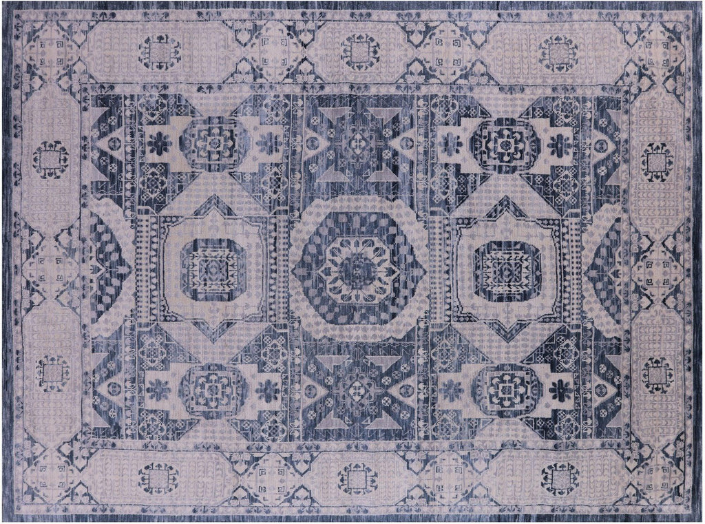 Hand-Knotted Mamluk Wool Rug - Manhattan Rugs