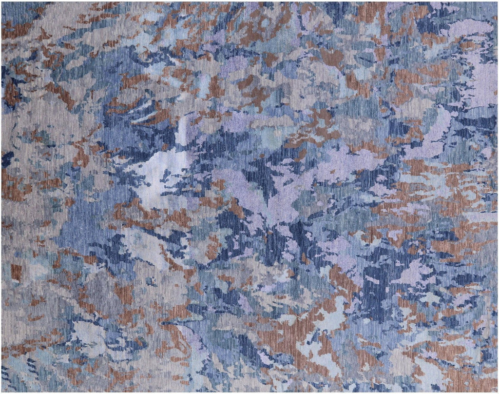 Wool & Silk Modern Hand Knotted Rug - Manhattan Rugs