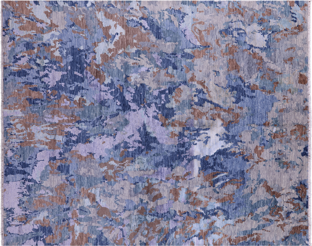 8' 0" X 10' 2" Wool & Silk Modern Hand Knotted Rug - Q6937