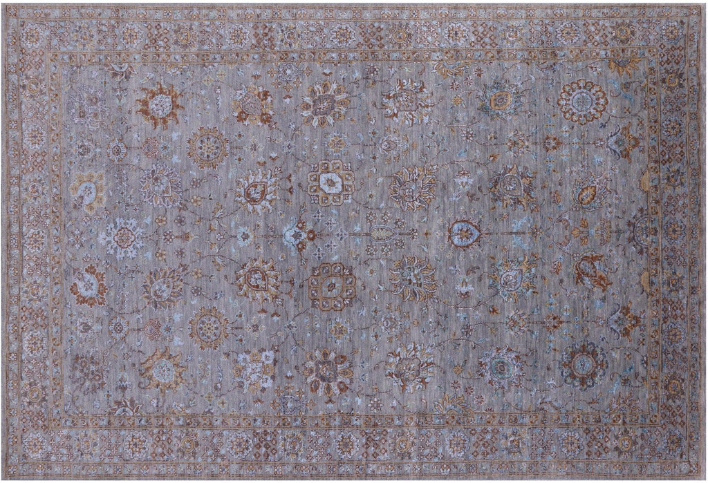 Persian Tabriz Wool & Silk Hand Knotted Rug - Manhattan Rugs