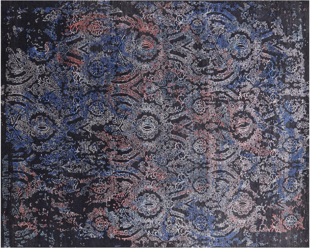Hand-Knotted Persian Wool & Silk Rug - Manhattan Rugs