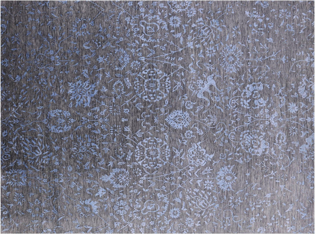 Persian Tabriz Hand Knotted Wool & Silk Rug - Manhattan Rugs