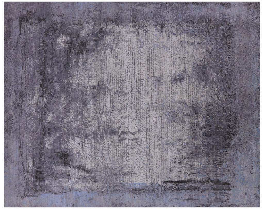 Handmade Wool & Silk Abstract Rug - Manhattan Rugs