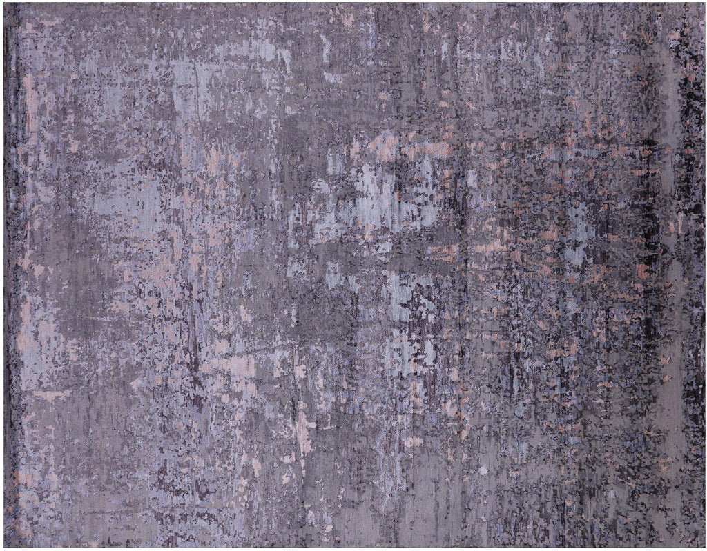 Handmade Wool & Silk Abstract Rug - Manhattan Rugs