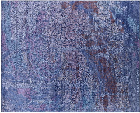 Modern Wool & Silk Hand Knotted Rug - Manhattan Rugs