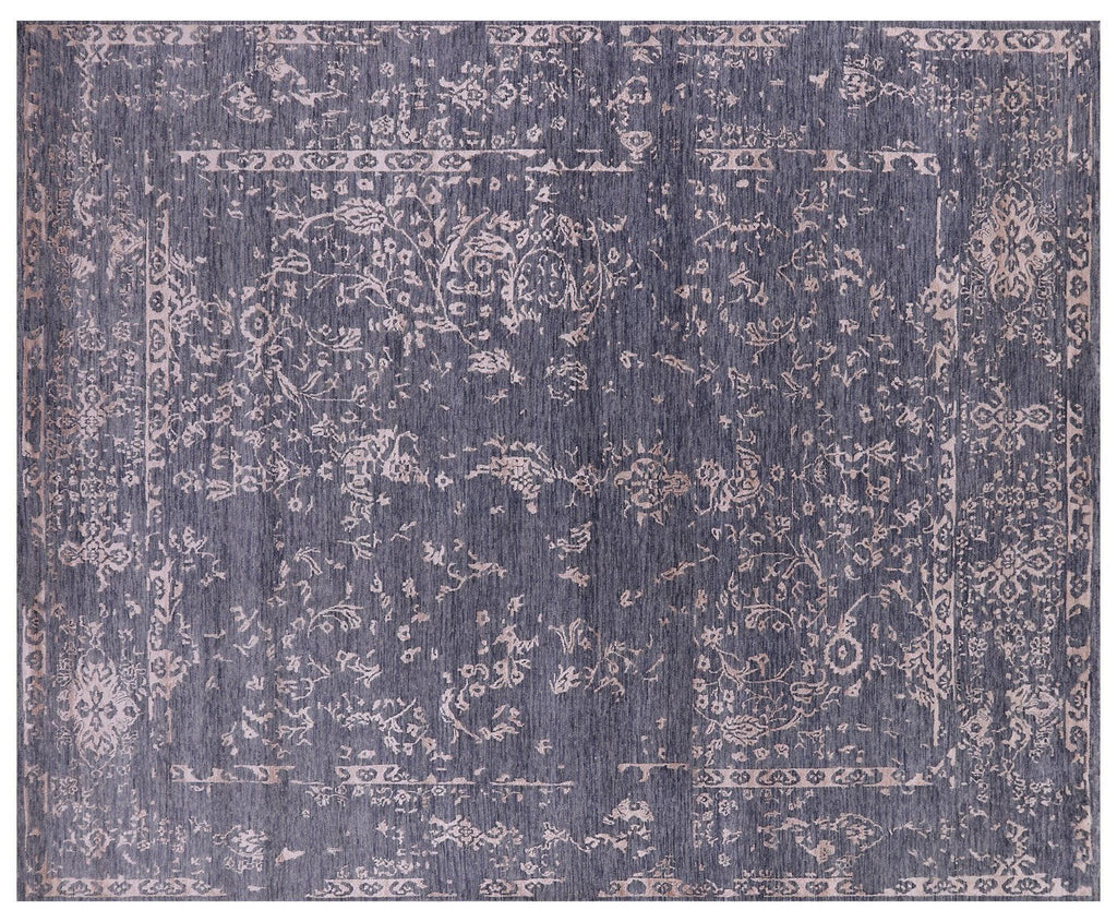 Hand-Knotted Persian Wool & Silk Rug - Manhattan Rugs