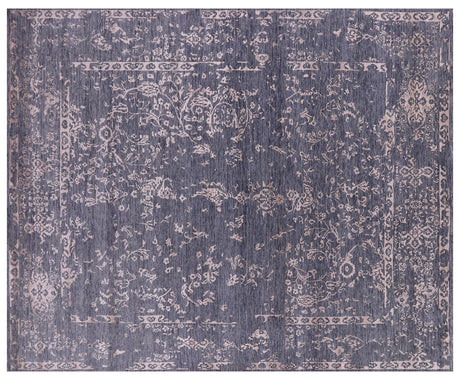 Hand-Knotted Persian Wool & Silk Rug - Manhattan Rugs