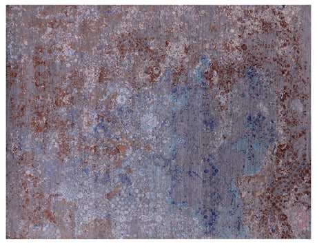 Handmade Modern Wool & Silk Rug - Manhattan Rugs
