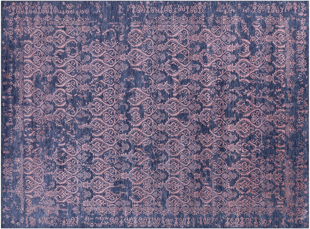 Modern Hand-Knotted Wool & Silk Rug - Manhattan Rugs
