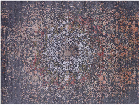 Modern Hand Knotted Wool & Silk Rug - Manhattan Rugs