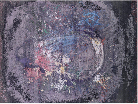 Modern Balloon Desing Handmade Wool & Silk Rug - Manhattan Rugs