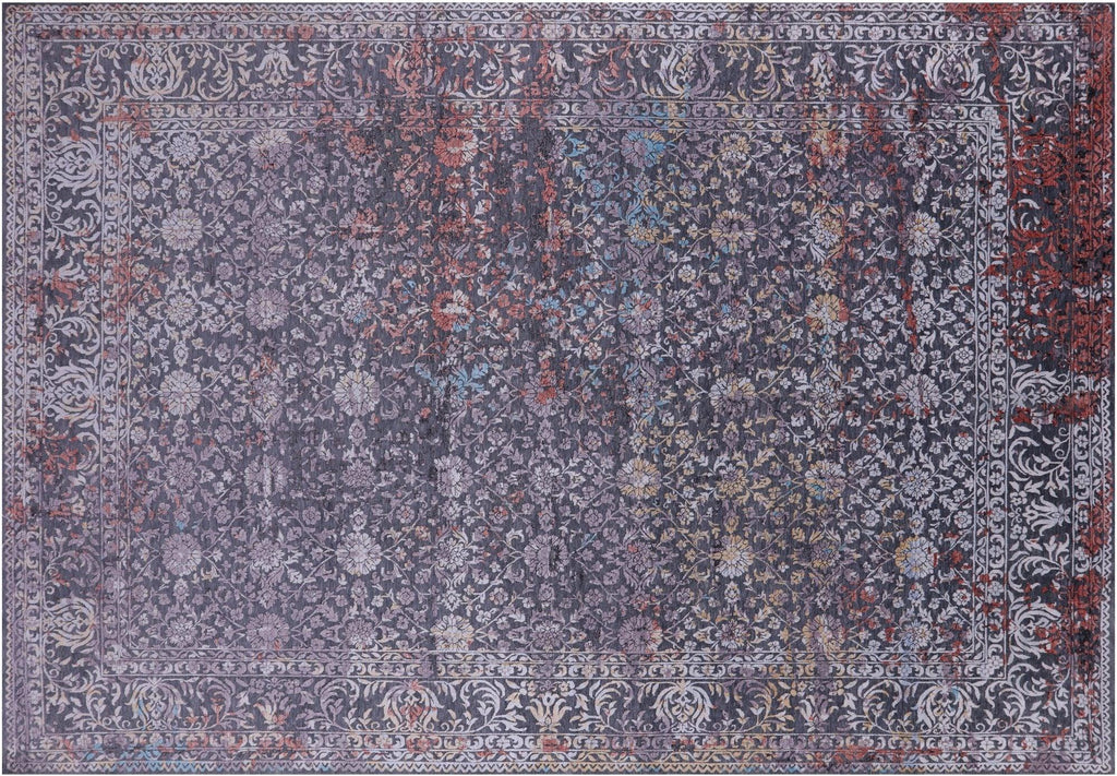 Persian Tabriz Wool & Silk Hand-Knotted Rug - Manhattan Rugs