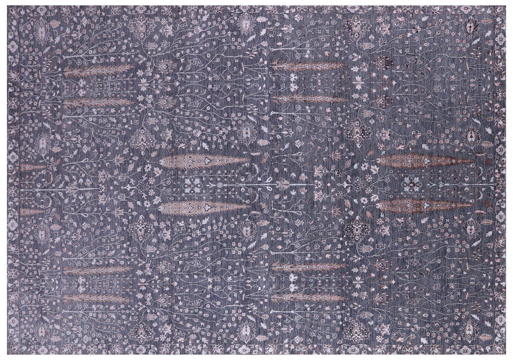 Hand-Knotted Persian Ziegler Wool & Silk Rug - Manhattan Rugs