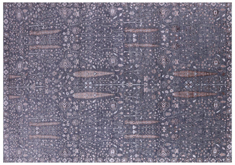 Hand-Knotted Persian Ziegler Wool & Silk Rug - Manhattan Rugs