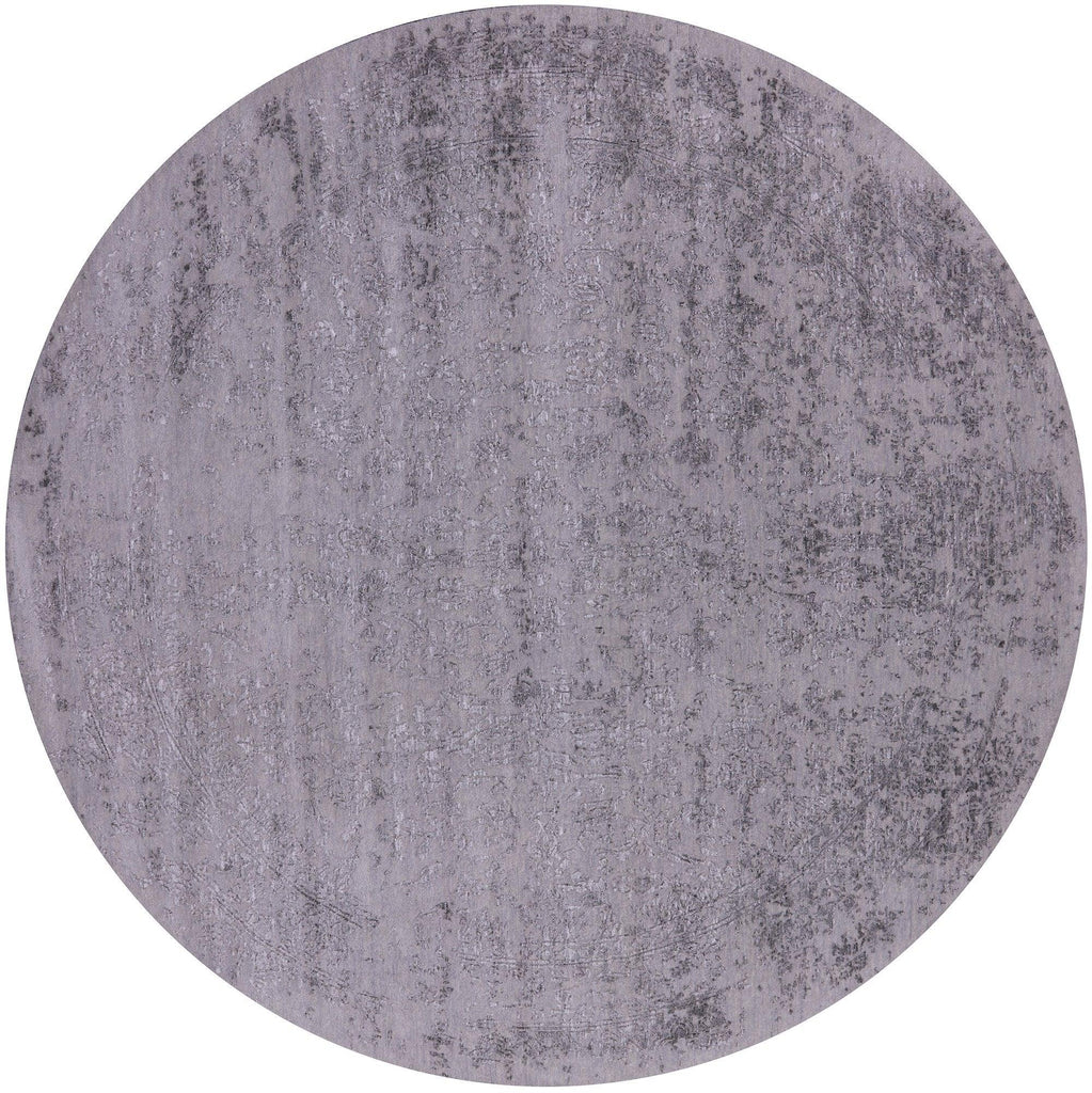 Round Persian Hand-Knotted Wool & Silk Rug - Manhattan Rugs