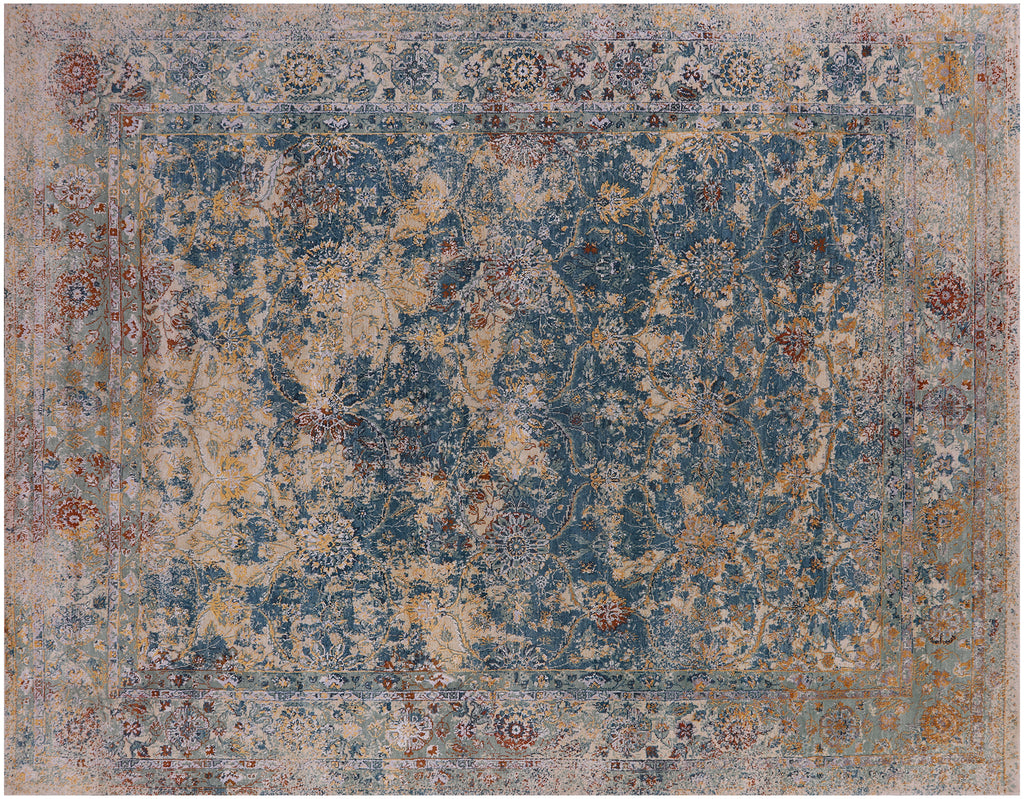 Wool & Silk Persian Hand-Knotted Rug - Manhattan Rugs