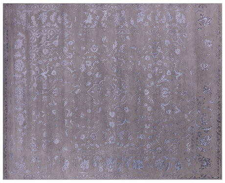 Persian Heriz Serapi Hand Knotted Wool & Silk Rug - Manhattan Rugs