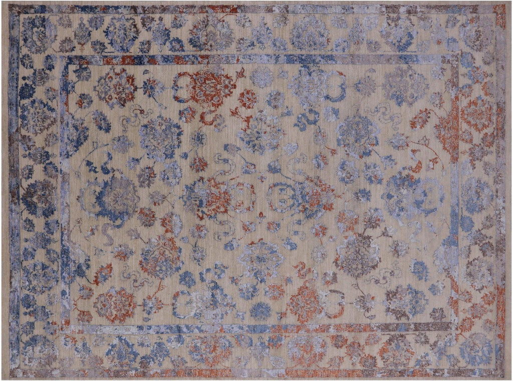 Persian Tabriz Wool & Silk Hand Knotted Rug - Manhattan Rugs