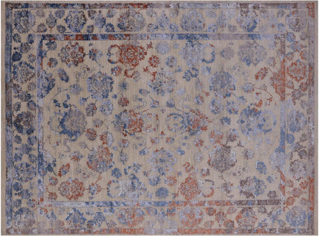 Persian Tabriz Wool & Silk Hand Knotted Rug - Manhattan Rugs