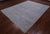 Grey Persian Tabriz Wool & Silk Handmade Rug 7' 11" X 10' 3" - Q7104