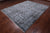 SUPER SALE Grey 8' 0" X 10' 1" Wool & Silk Persian Hand Knotted Rug - Q7105
