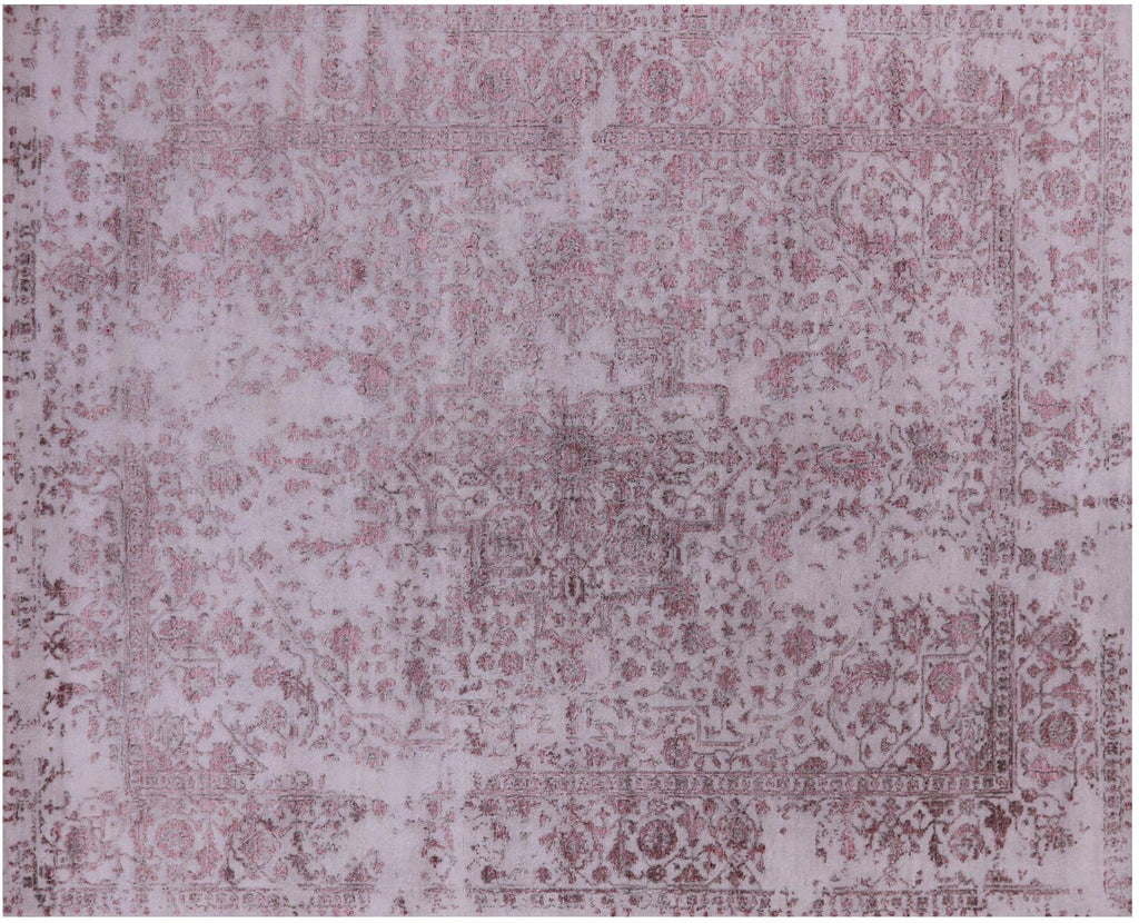 Handmade Persian Heriz Serapi Wool & Silk Rug - Manhattan Rugs