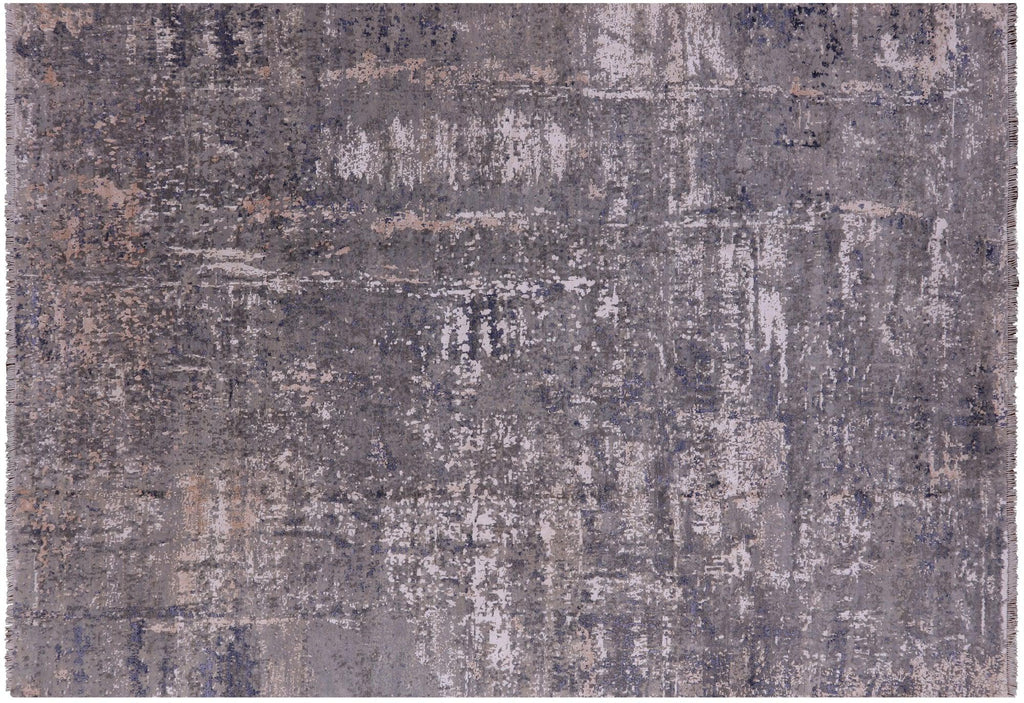 Modern Wool & Silk Hand Knotted Rug - Manhattan Rugs