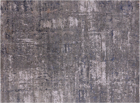 Modern Hand Knotted Wool & Silk Rug - Manhattan Rugs