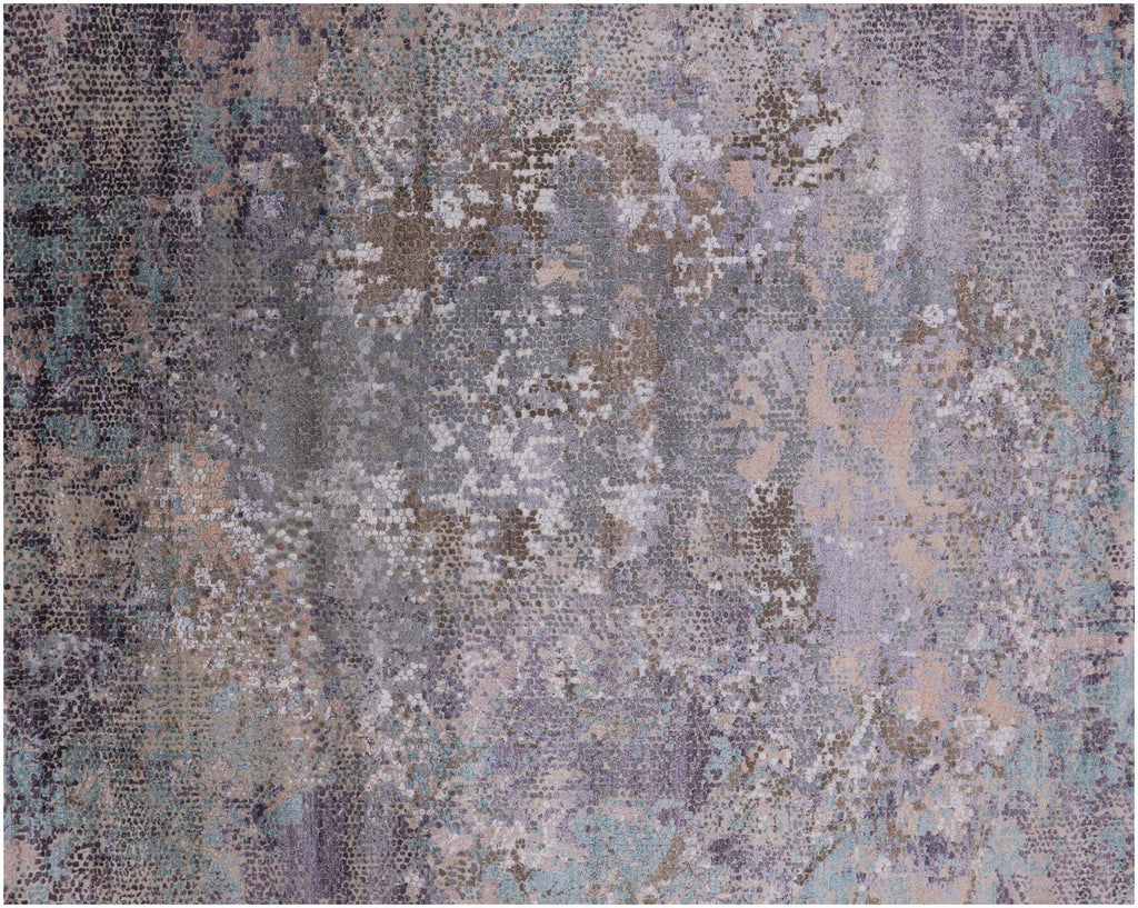 Modern Hand Knotted Wool & Silk Rug - Manhattan Rugs