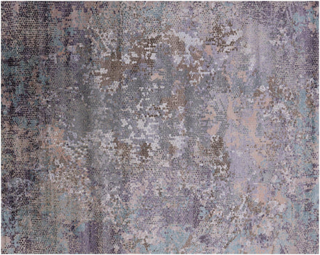 Modern Hand Knotted Wool & Silk Rug - Manhattan Rugs