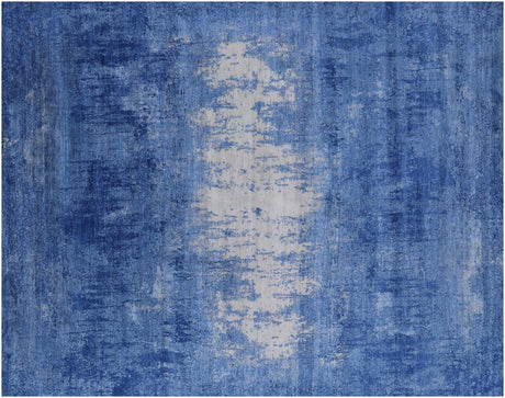 Hand Knotted Modern Wool & Silk Rug - Manhattan Rugs