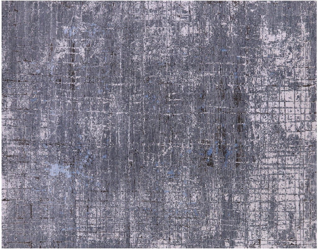 Wool & Silk Modern Hand-Knotted Rug - Manhattan Rugs