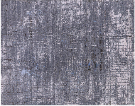 Wool & Silk Modern Hand-Knotted Rug - Manhattan Rugs