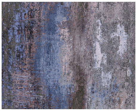 Abstract Hand Knotted Wool & Silk Rug - Manhattan Rugs