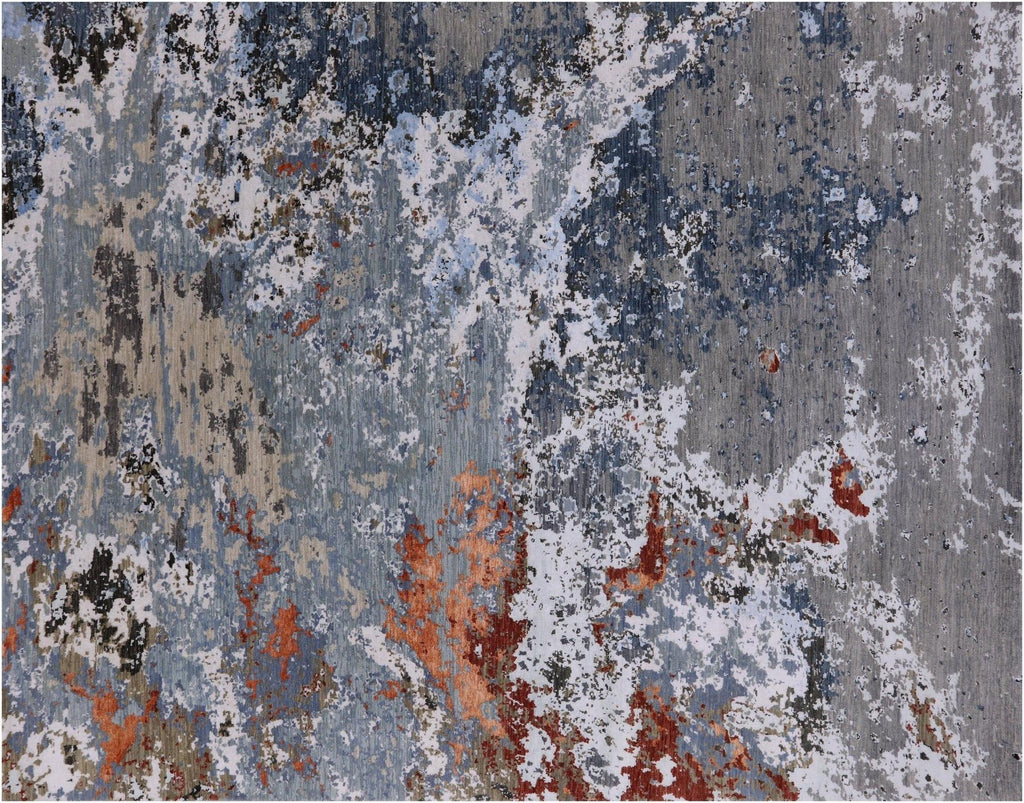 Modern Wool & Silk Hand Knotted Rug - Manhattan Rugs