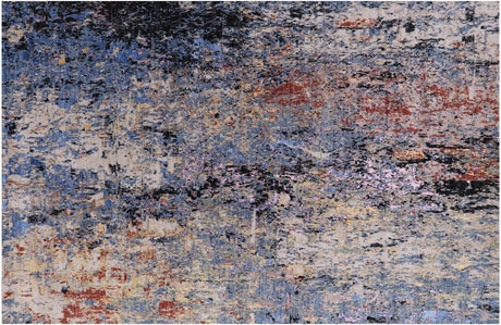 Modern Wool & Silk Hand-Knotted Rug - Manhattan Rugs