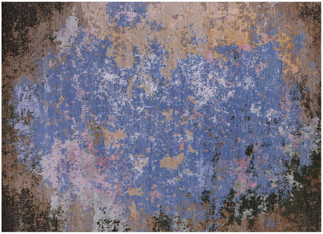 Wool & Silk Abstract Hand-Knotted Rug - Manhattan Rugs