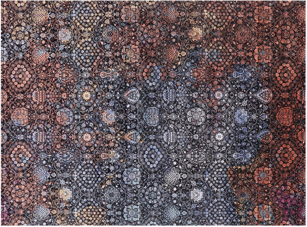 Wool & Silk Modern Handmade Rug - Manhattan Rugs