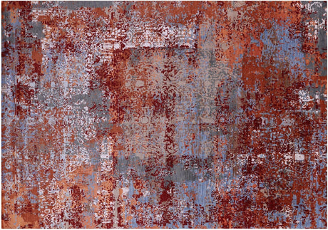 Modern Handmade Wool & Silk Rug - Manhattan Rugs