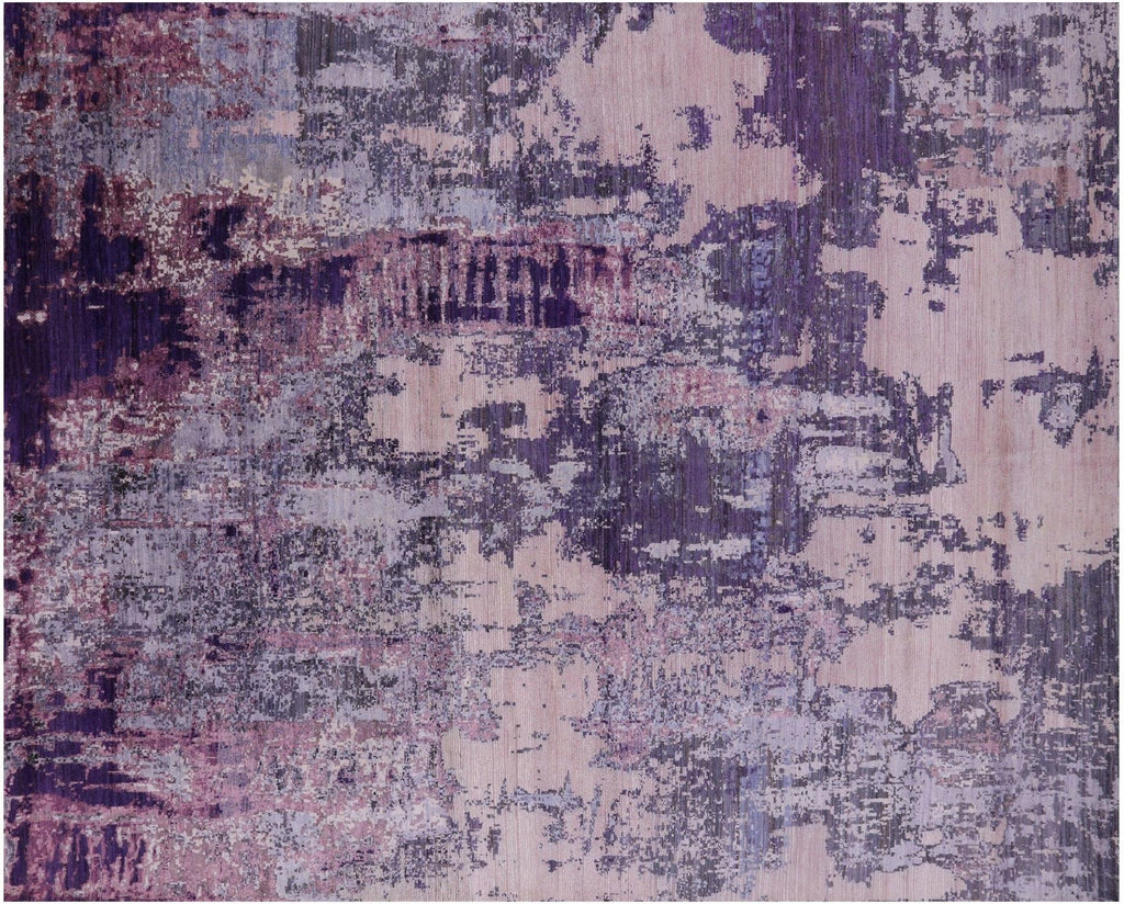 Wool & Silk Modern Handmade Rug - Manhattan Rugs