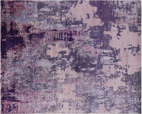 Wool & Silk Modern Handmade Rug - Manhattan Rugs