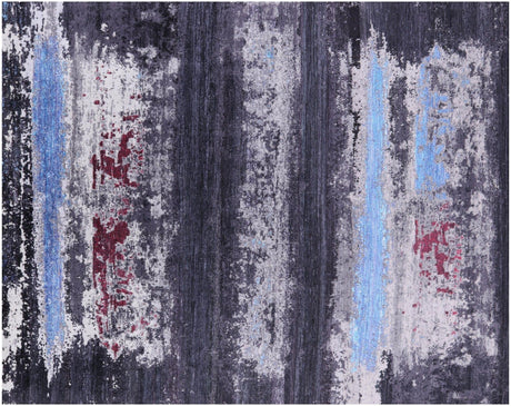 Wool & Silk Modern Handmade Rug - Manhattan Rugs