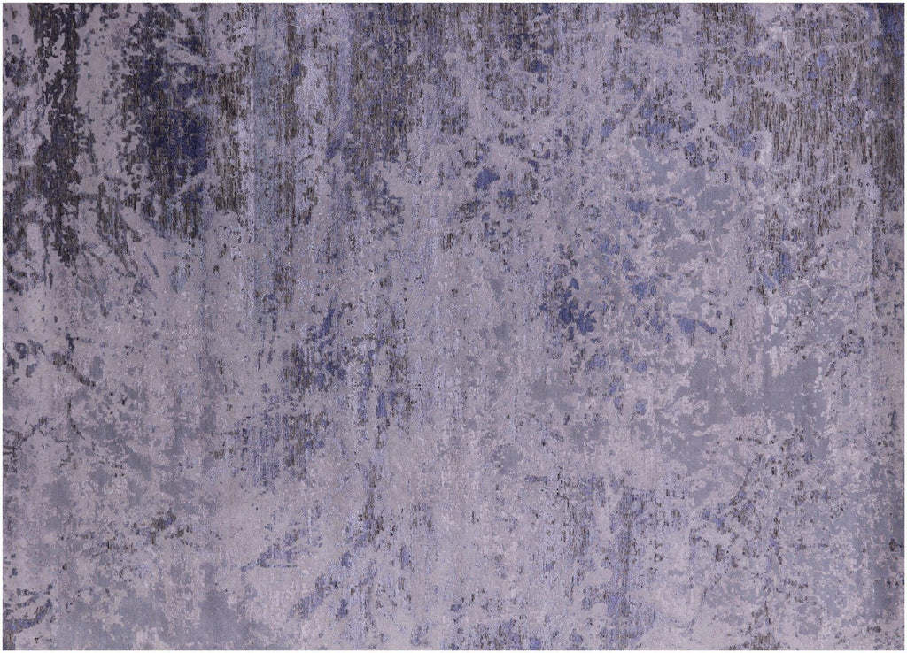 Modern Hand- Knotted Wool & Silk Rug - Manhattan Rugs