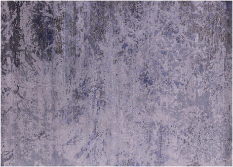 Modern Hand- Knotted Wool & Silk Rug - Manhattan Rugs