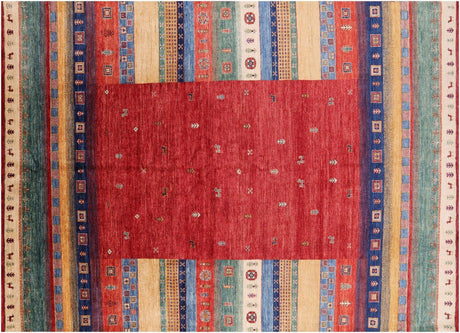 Tribal Gabbeh Hand Knotted Wool Rug - Manhattan Rugs