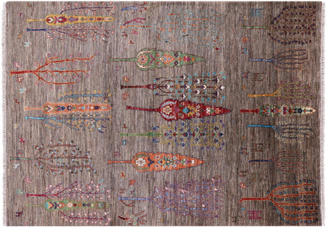 Persian Gabbeh Tribal Hand Knotted Rug - Manhattan Rugs