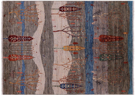 Persian Gabbeh Tribal Hand-Knotted Rug - Manhattan Rugs